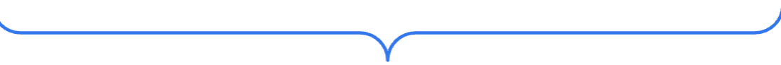 Decorative blue curved horizontal divider with rounded ends, used to separate sections (decorative image).